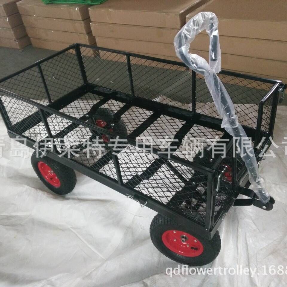 花卉网车花园中心拉货小车 TC1840网车 美女手拉车 花店搬花车