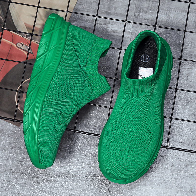 Couple's Lightweight Sneakers With Breathable Mesh Upper, Slip-Resistant Socks, Thick Soles - Unisex Casual Athletic Shoes_voghion.com