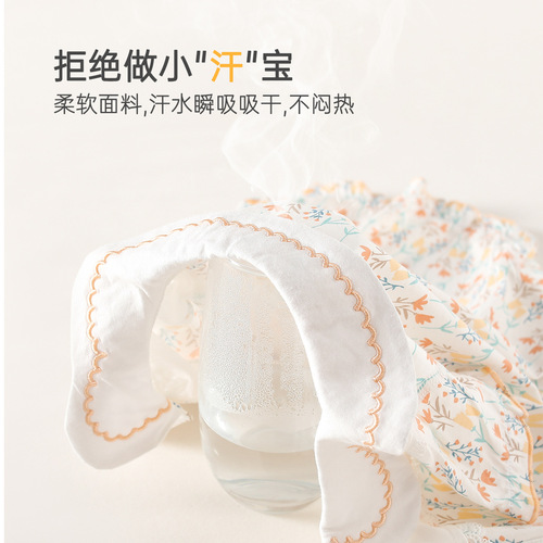 Summer baby clothes pack diaper princess style girls baby children's outfit onesie infant A class pure cotton short sleeve crawling suit