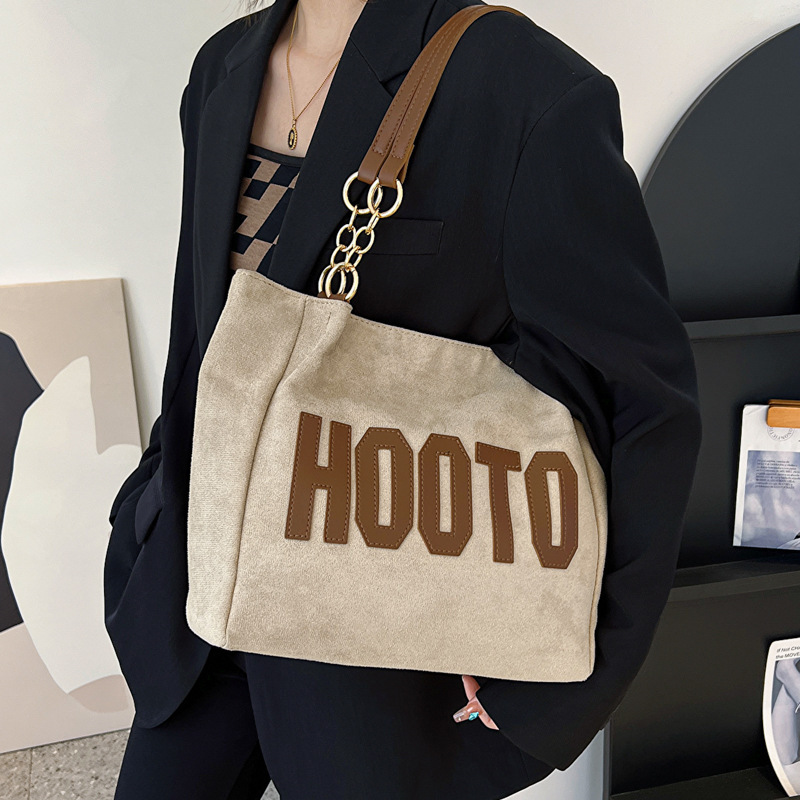 Versión coreana del bolso grande para mujer otoño 2022 nuevo sentido de la moda para mujer bolso de hombro de gran capacidad moda estilo occidental bolso de letras para mujer