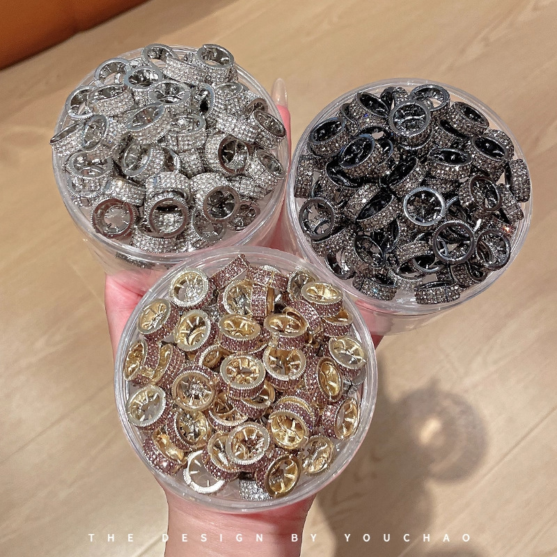 虞书欣同款圆形金属小发扣女新款前额侧边夹发夹触角发卡夹子头饰|undefined