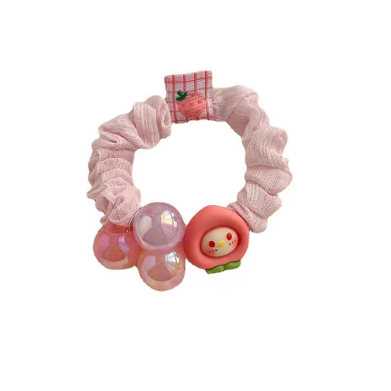 Estilo coreano cuerda de pelo de los niños banda de pelo de dibujos animados cuerda de lazo de pelo de las niñas accesorios para el cabello niña linda banda de Goma elástica