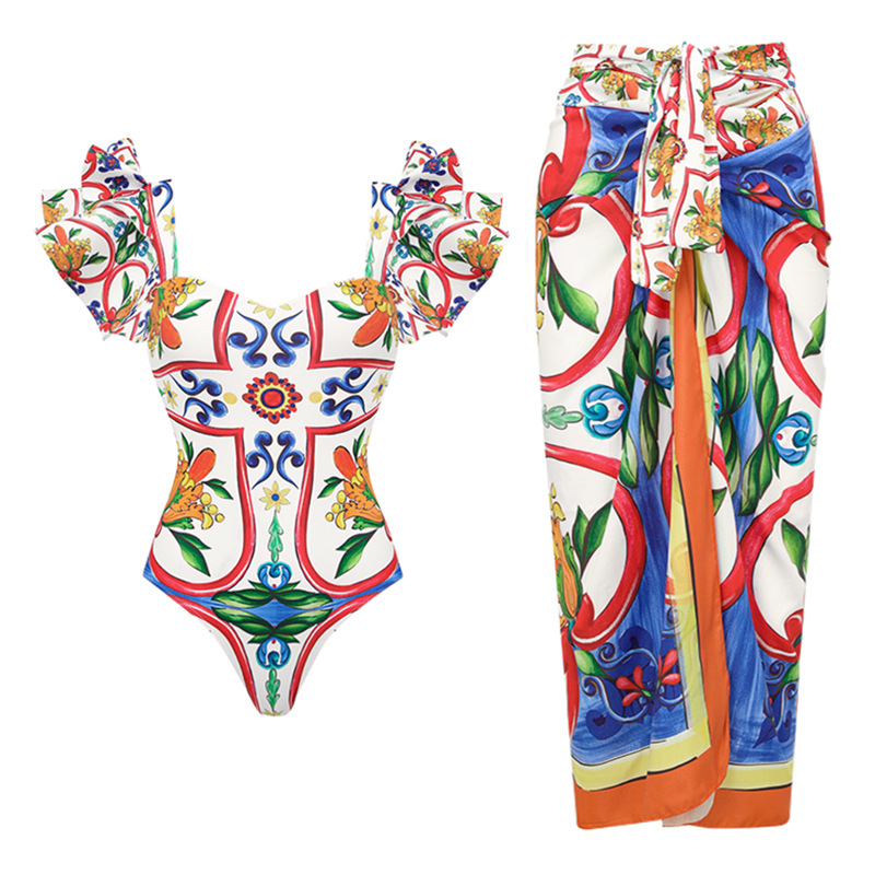 168g Weight Sleeveless Sleeve Length Nylon, Polyester Fabric Type Regular Top Length One-Piece Swimsuit Tops Type Swimming Occasion Strap, Oblique collar, Collarless Neckline Skinny Fit Type Flower Pattern Women's Gender Sexy, Skinny, Solid Color Style Women's Sexy Skinny Solid Color Flower One Piece Swimwear 无