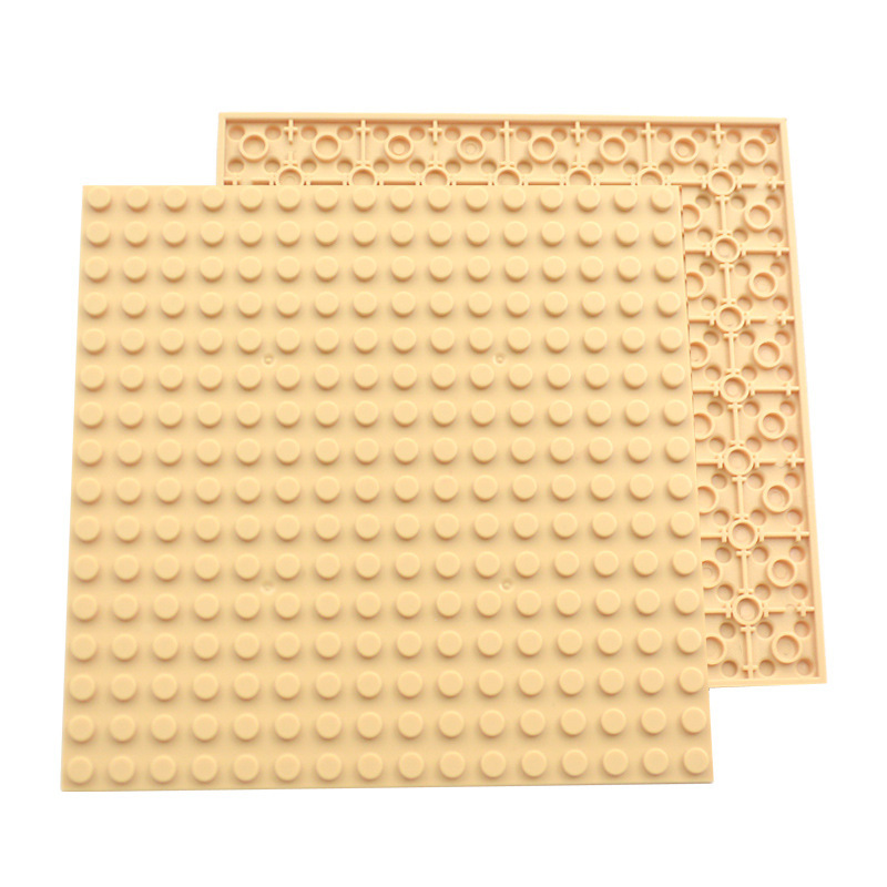 Placa inferior de bloques de construcción de partículas pequeñas de doble cara de bricolaje 32x32 puntos para construir un piso universal de 16*16 orificios 91405 base