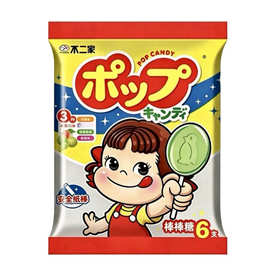 不二家(FUJIYA)棒棒糖三口味混合6支装水果味儿童糖果结婚伴手礼