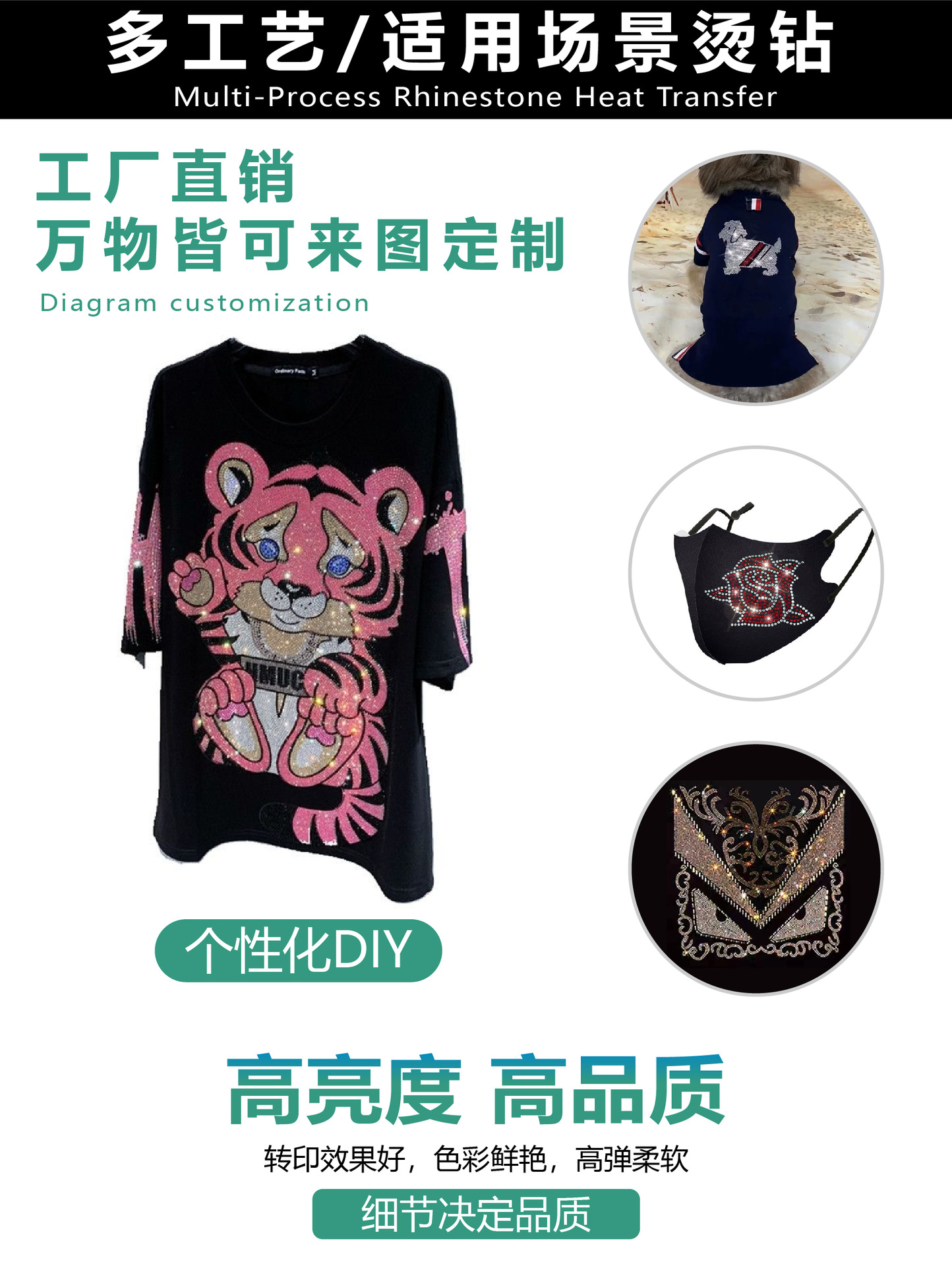 服装立体凹凸压花加工裁片布料热转印烫画图案logo标t恤印花烫图-阿里巴巴
