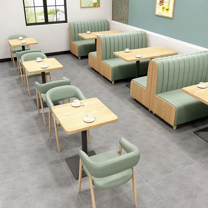 Известный в интернете магазин десертов с молочным чаем, кофе, бургеры, закуски, барбекю, западный ресторан, книжный бар, настенный диван, стол и набор стульев