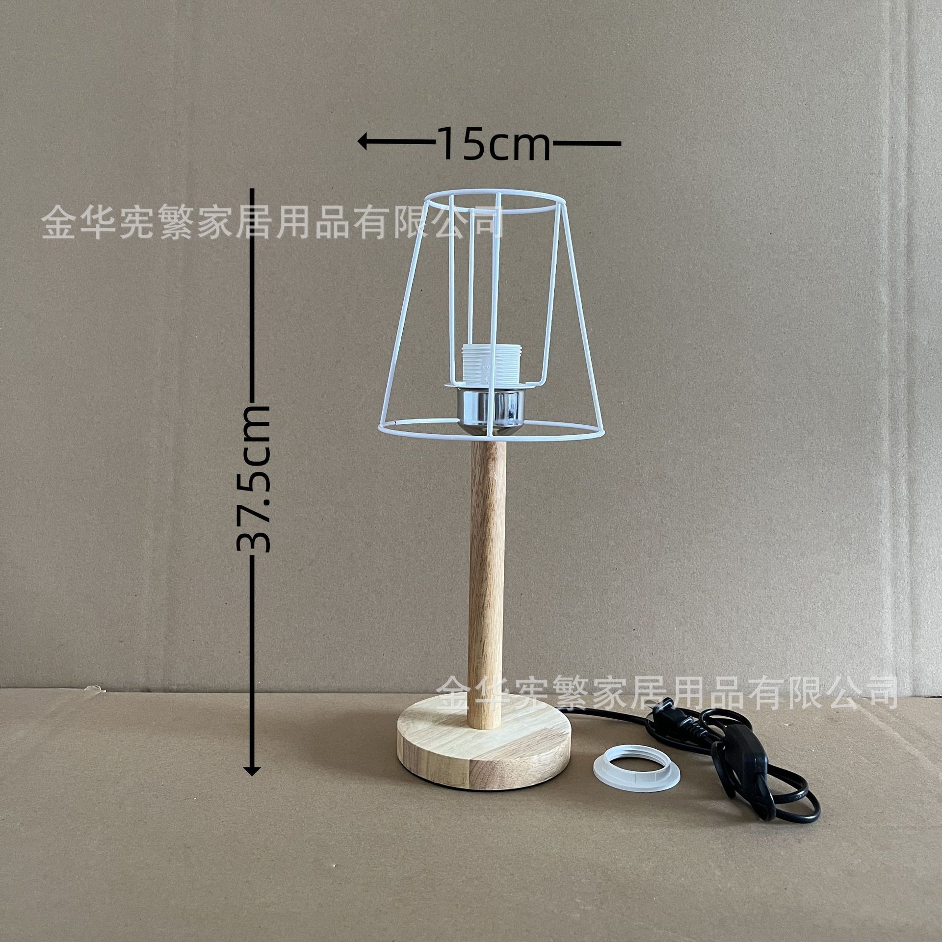 9x15x15 직선 철 프레임 + 28 높이 통나무 베이스