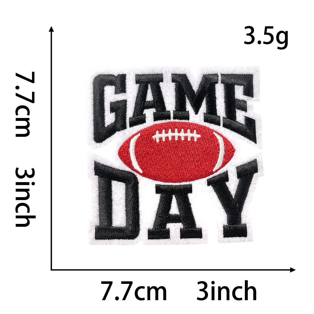 7g Weight Clothing Sticker Patches Classification 1 Piece, 1 Set Quantity Polyester Material Letter Pattern Vintage Style Style 1 Piece 1 Set Vintage Style Letter Polyester Clothing Sticker Patches 1