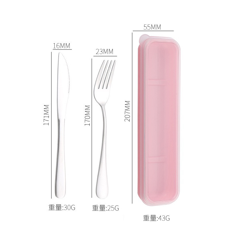 Cuchillo y tenedor de cubierta de acero inoxidable transfronterizo cuchillo y tenedor de tres piezas hotel cuchillo y tenedor de filete de comida occidental conjunto portátil regalos