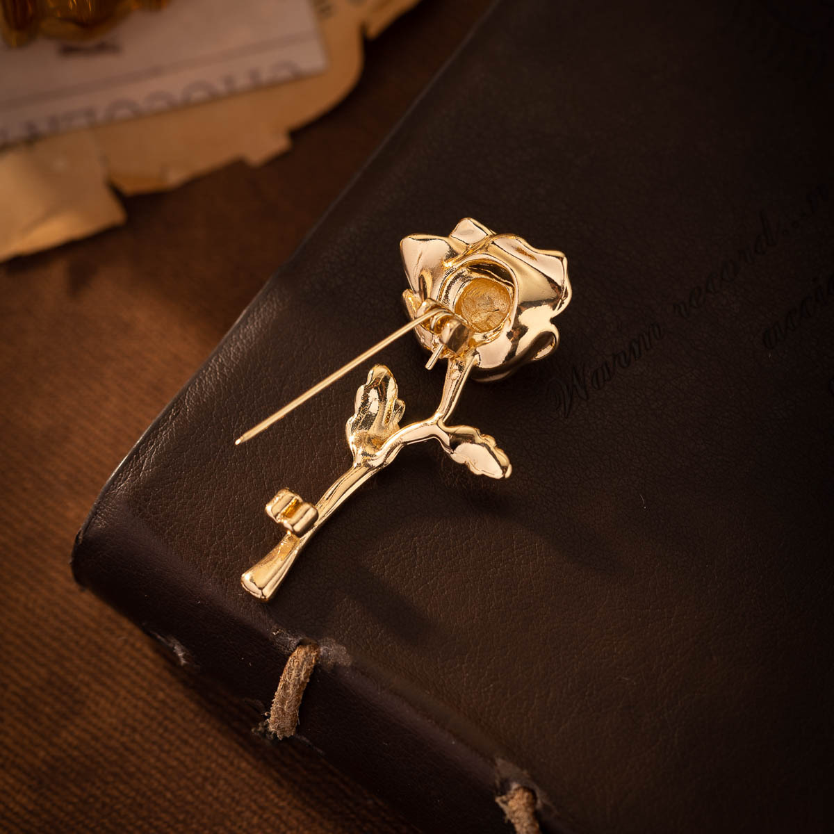 Minimalistische rozen broche heren high-end kostuumjas revers speld accessoire premium feel jas badge_voghion.com