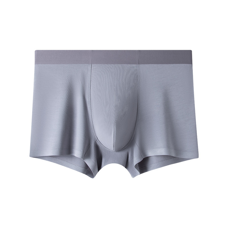 Nueva modal de los hombres calzoncillos del boxeador seda mora antibacteriano interior inconsútil transpirable niños pantalones en stock al por mayor