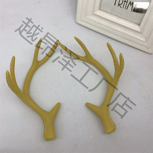 Simulation Corner Christmas Decoration Flocking Corner Headwear DIY Accessories Material Hair Hoop Kasson Female Photography Props