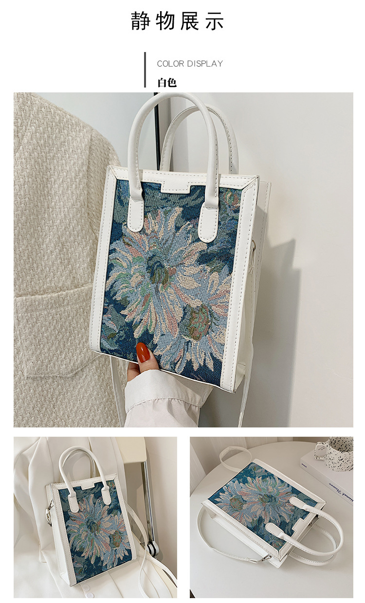 Large-capacity Oil Painting Fashion Shoulder Tote Bag Wholesale Nihaojewelry display picture 6