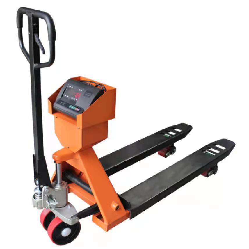 手动托盘电子叉车秤 地牛搬运电子秤 液压叉车称1-3t带电子秤叉车