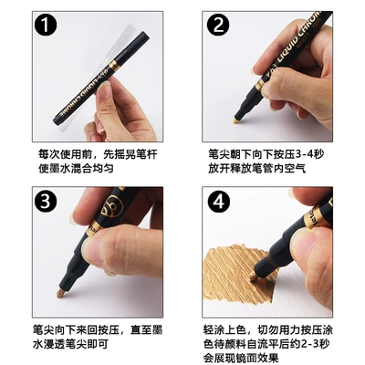 Avtomobil boya qələmləri Reflective Electroplating Pen DIY