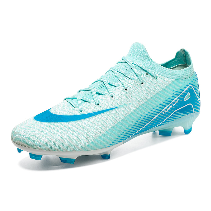 Nuevos zapatos de entrenamiento de césped interiores de hombres y mujeres transfronterizos respirables de clavos largos juveniles ventas directas