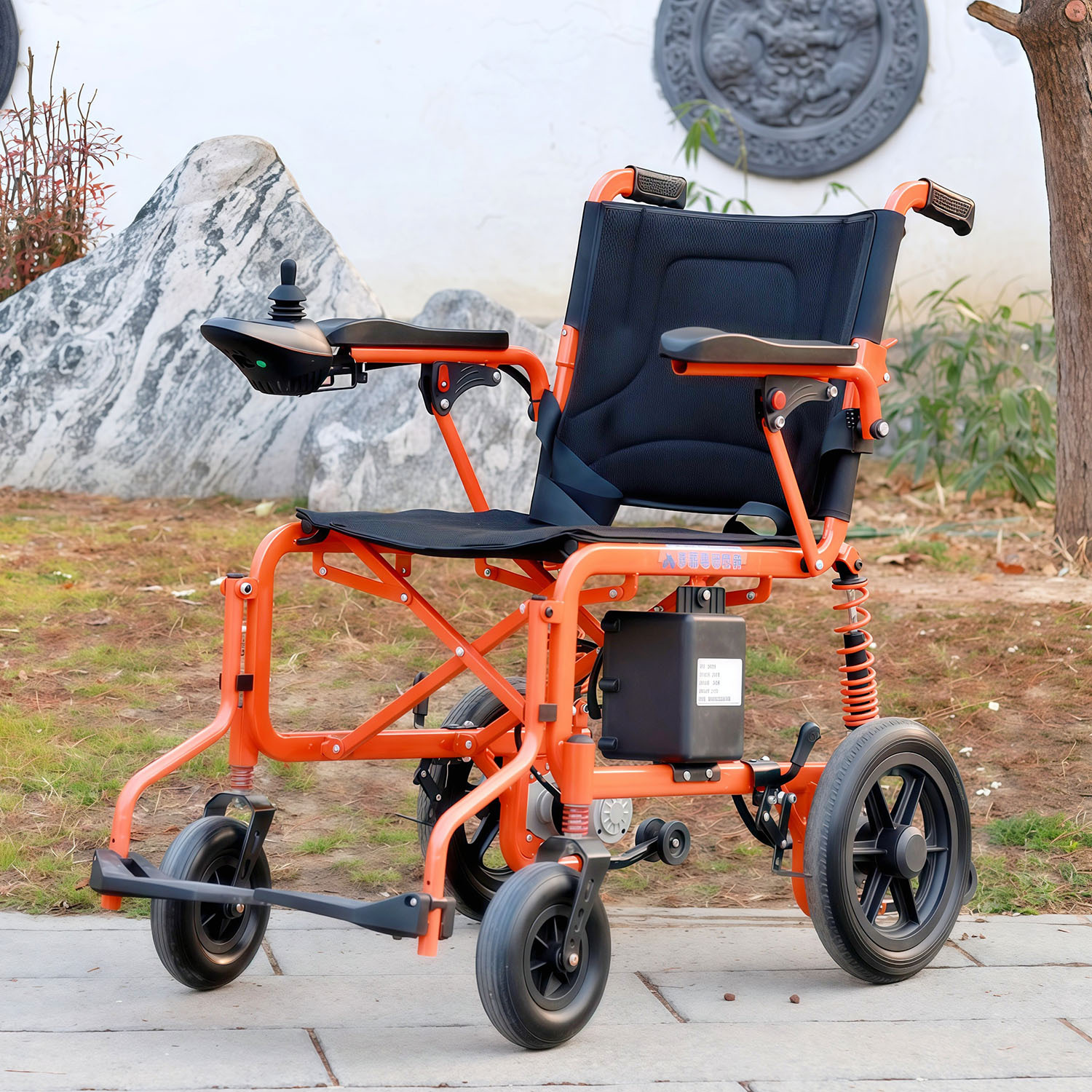 Electric Wheelchair Manufacturer for the Elderly, Fully Automatic Foldable Lightweight Mobility Scooter with Smart Lithium Battery