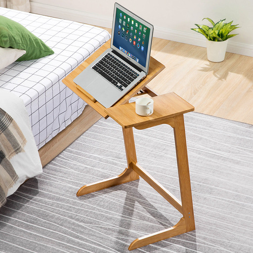 Folding small coffee side table, simple and light luxury table, outdoor round solid wood home portable dining table and TV cabinet combination