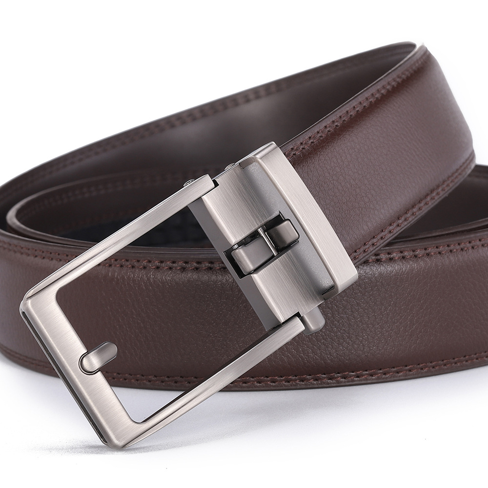 In Stock Cowhide Wholesale Fashion Men's Casual Genuine Leather Waist Belt Cross-Border 2025 New Model_voghion.com