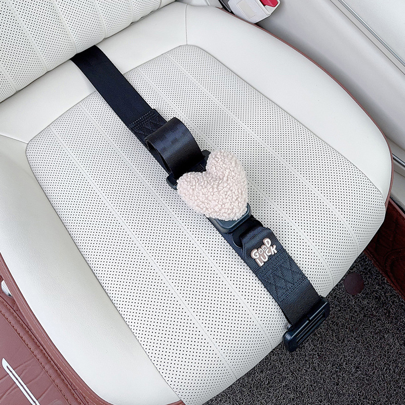 Maternity Seatbelt Adjuster — Qìchē Car seat belt - three-point-anti-strangle-seatbelt-black-camel-heart