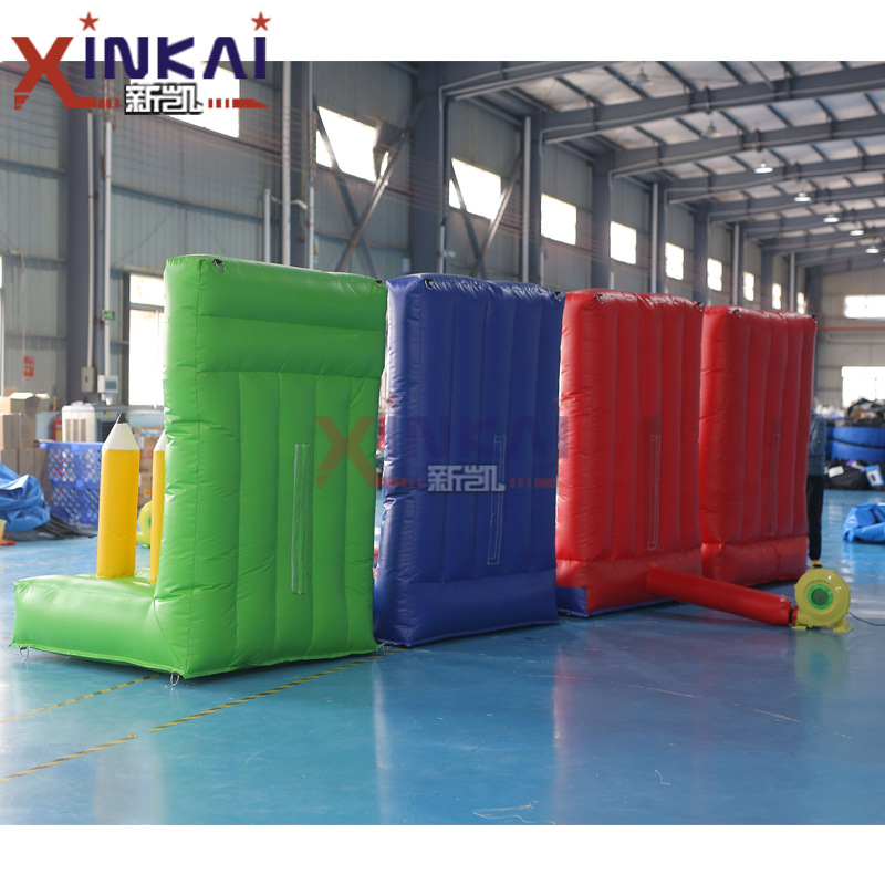 Juegos divertidos 4 en 1 carnaval inflable Juegos de tiro