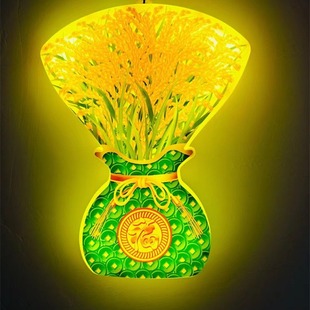 Lighting design effect diagram LED holiday lamp pendant 220V (lucky rice, barley) lighting design diagram