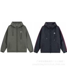跨境正确高版本M家防水秋冬潮流连帽风衣男女时尚百搭夹克衫外套