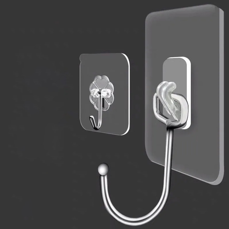 Seamless Hook, Sticky Hook, Strong Load-Bearing, Punch-Free Adhesive Hook, Kitchen Wall, Bathroom Door, Sticky Hook