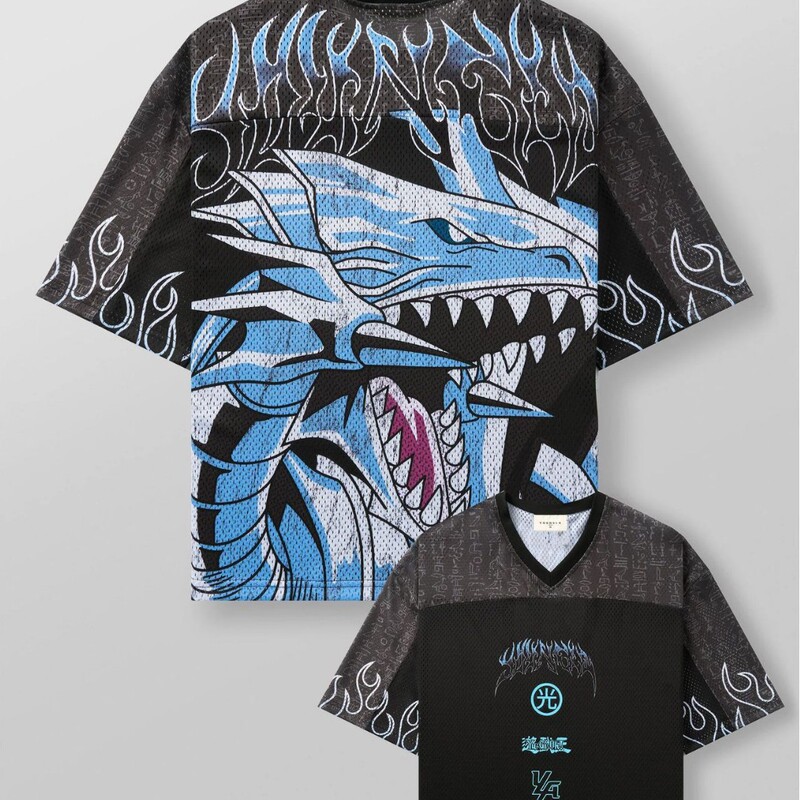 Youngla Joint Yu-Gi-Oh Men's Oversized T-Shirt Summer Gym Sports Leisure Fitness Short-Sleeved Top