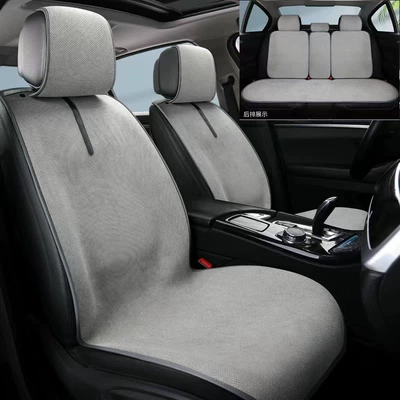 car seat cushion for all seasons: Universal seat cover - light-gray-five-seater-universal-model