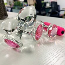 水晶后庭肛塞肛门扩张外出佩戴式拉珠肛门栓情趣性用品sm另类玩具