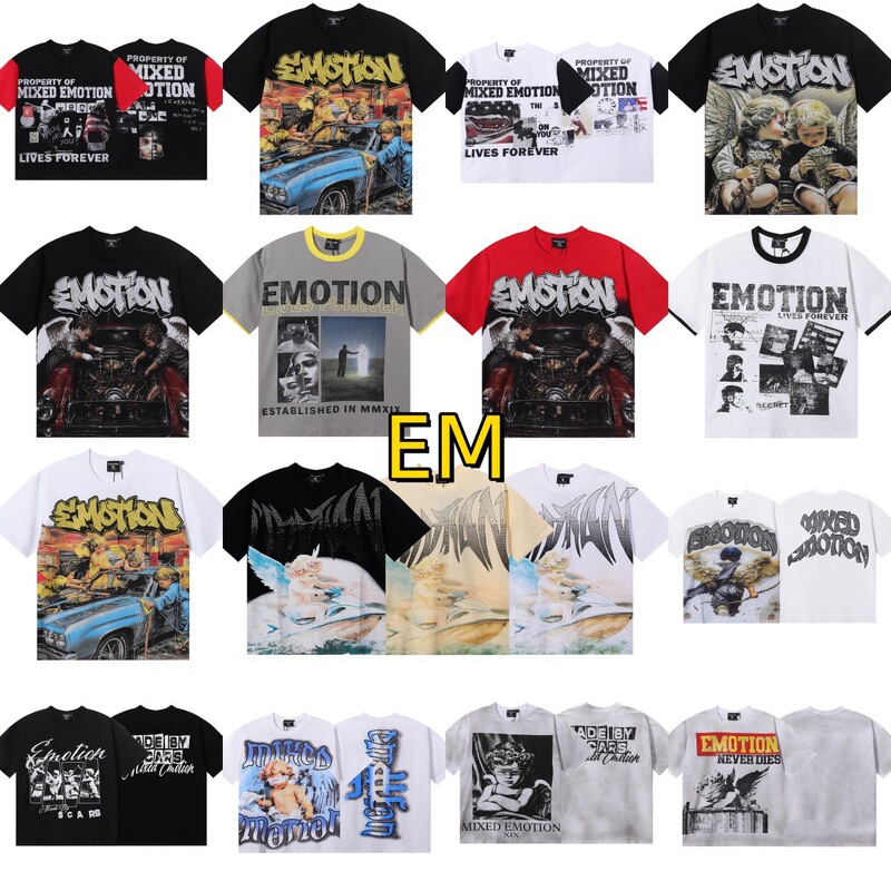 Cross-Border Emotion American-Style Trendy Brand Angel High Street Rhinestone Vintage Loose Short-Sleeve Full-Print Unisex Men's T-Shirt Cross-Border Emotion American-Style Trendy Brand Angel High Street Rhinestone Vintage Loose Short-Sleeve Full-Print Unisex Men's T-Shirt