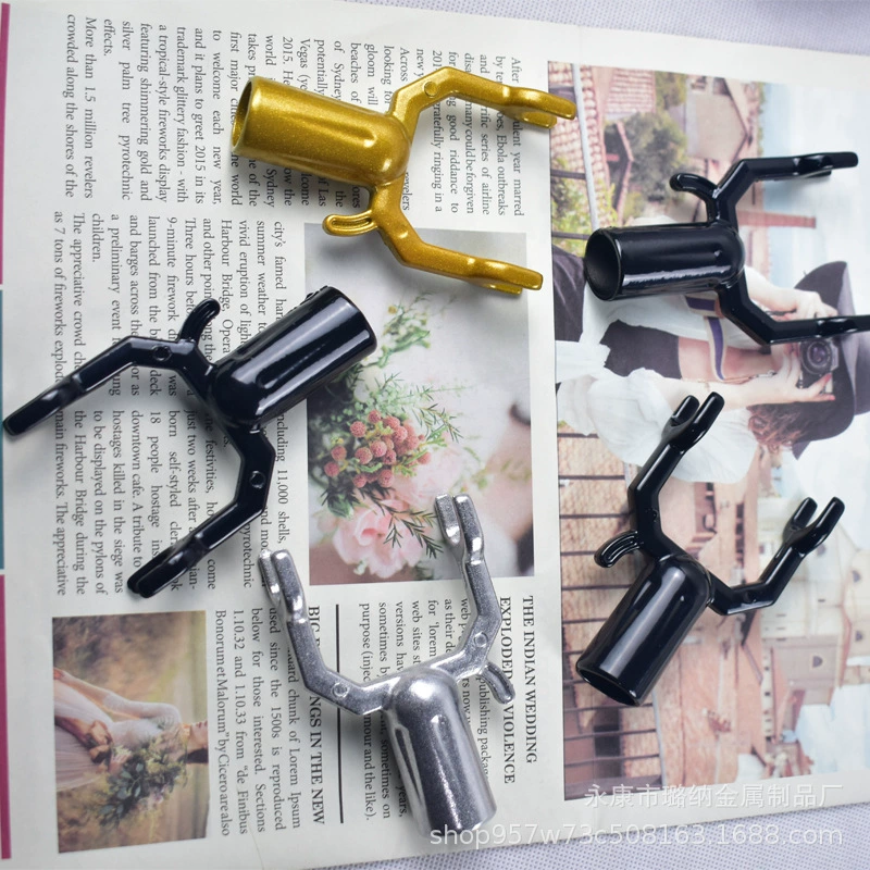 Трансграничная старая утолщенная прочная вилка из алюминиевого сплава для одежды с внутренним отверстием 19 мм Головка вилки для одежды многоцветная опционально