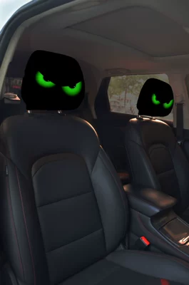 Universal seat cover: Emoticon Car Pillowcase, Elastic - 12-double-sided-printing-1pc-26cm28cm