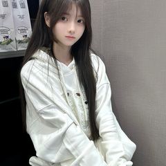 韩系学院风可爱小狗贴布刺绣连帽卫衣女秋冬宽松百搭休闲上衣帽衫