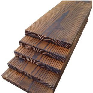 Sichuan Carbonized Wood Anti-Corrosion Wood Carbonized Wood Panels in Stock Surface Carbonized Wood Fire Board Carbonized Wood Floor Keel