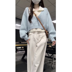 秋季搭配一整套新年战袍穿搭洋气减龄高级感韩剧慵懒风两件套装女