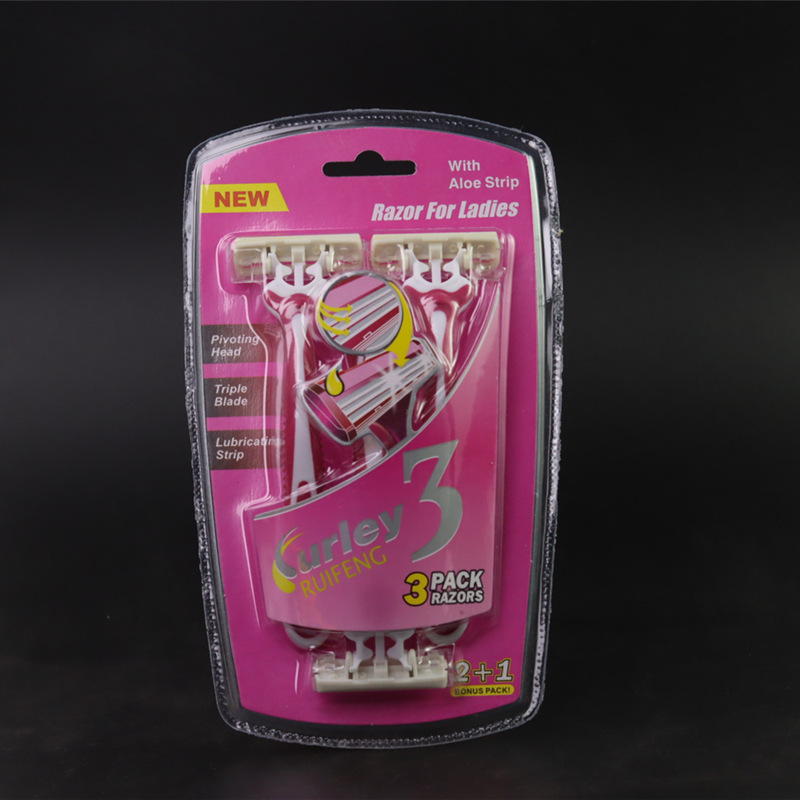 Afeitadora Manual para Mujer de 3 Hojas, Set de 3 Piezas, Acero Inoxidable, Desechable, para Cuidado Personal image 7