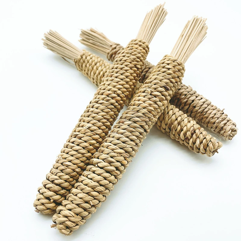 Straw toy, rabbit, pet, can bite