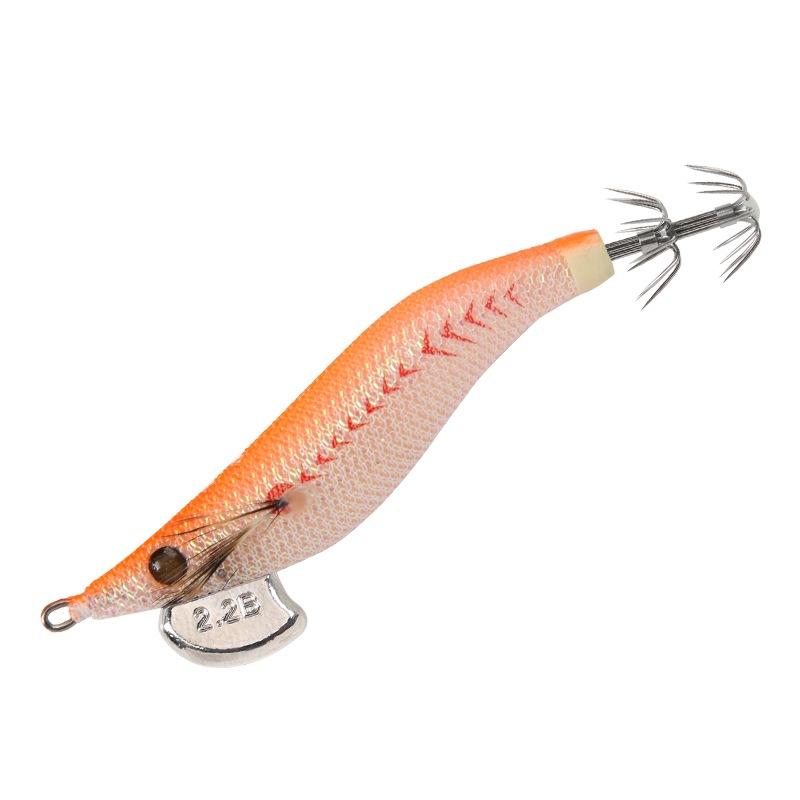 Camarón de madera pequeño LETOYO 1.8 #2.2 #2.5 # Luminoso Lulu Cebo falso Cebo de calamar Hook Luya Weihai Aparejos de pesca