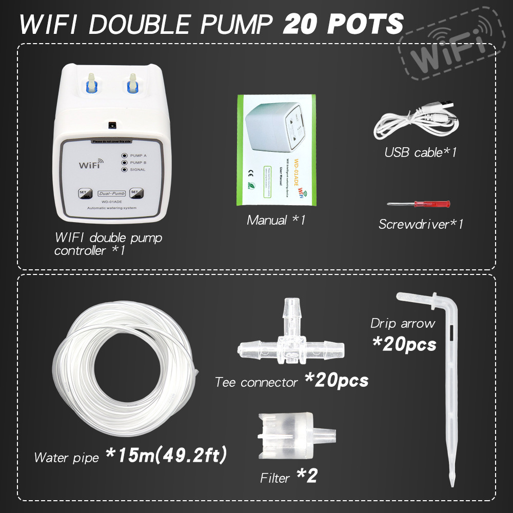 Wifiスマートダブルポンプ20ポット、