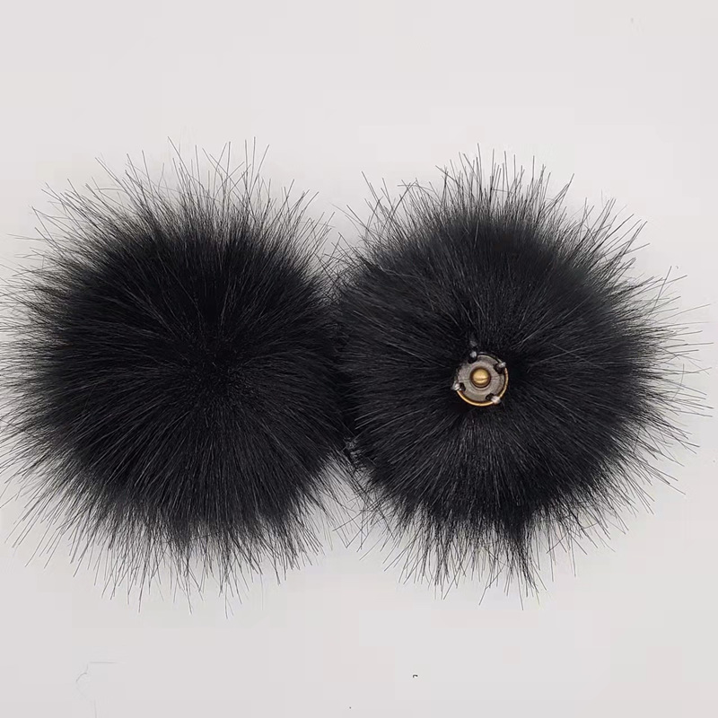 Bola de piel de zorro Bola de piel artificial imitación zorro mapache Bola de piel ropa zapatos y sombreros Accesorios de bola de piel fábrica al por mayor
