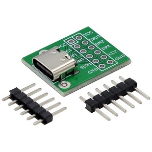TYPE-C USB transfer pin DIP base B type adapter plate welded female TYPEC delivery pin