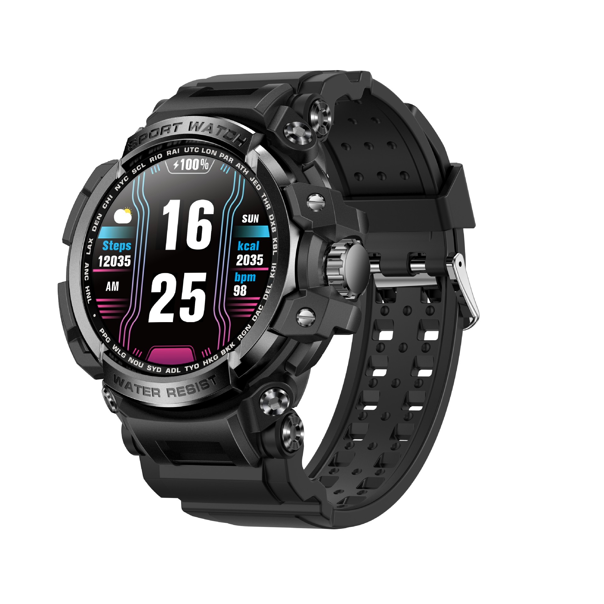 Neu LC16 Outdoor Sport Smart Drei Verteidigung Uhr Bluetooth Anruf Herz Rate IP68 Wasserdichte Dafit_voghion.com