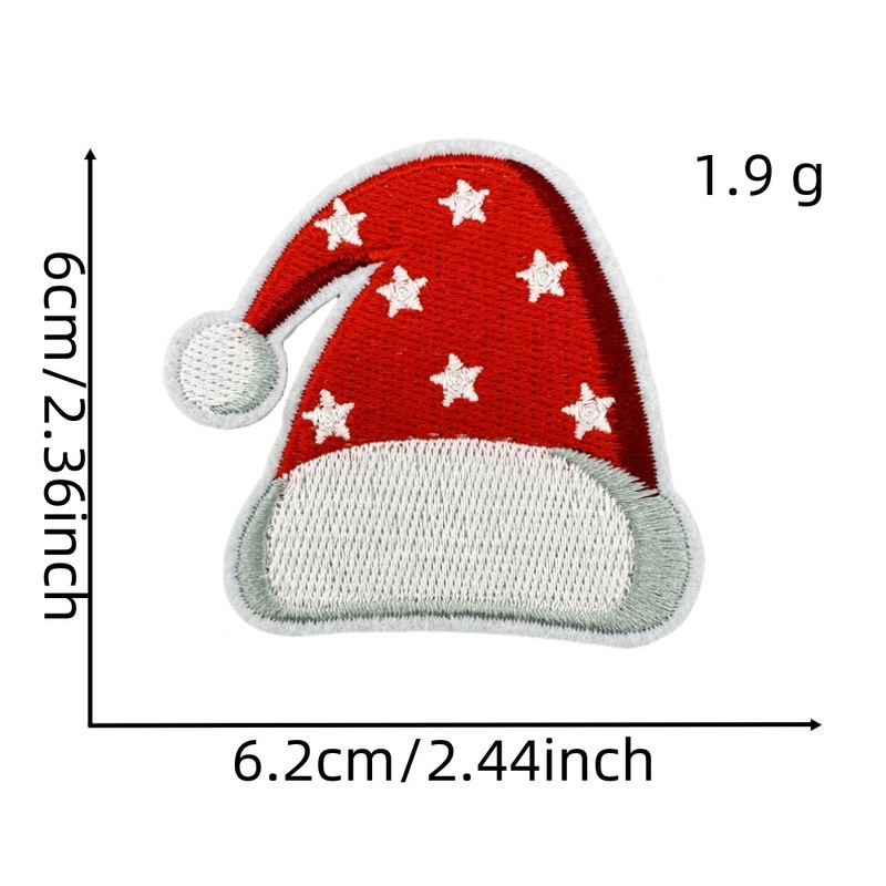 ホリデー漫画クリスマス刺繍布パッチ在庫卸売装飾雪だるまヘラジカ刺繍パッチアイロンパッチ|undefined