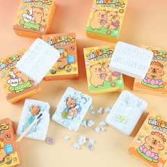 卡皮巴拉挖掘考古宝石盲盒儿童寻宝礼物迷你幼儿园手工益智玩具