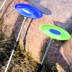 Single-disc drag bait tray fishing drag bait box with magnetic retractable ground mount, disc-shaped drag bait tray