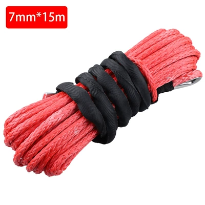 strength fiber rope 5/6/7mm x | Trailer rope/net/strap - 7mmx15m-red