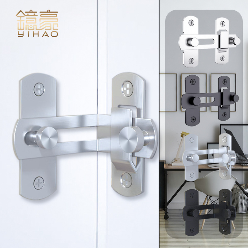 Stainless Steel Door Latch Right Angle 90-Degree Sliding Door Latch Barn Door Pet Cage Door Lock Anti-Theft Bolt Mini Lock Buckle Stainless Steel Door Latch Right Angle 90-Degree Sliding Door Latch Barn Door Pet Cage Door Lock Anti-Theft Bolt Mini Lock Buckle